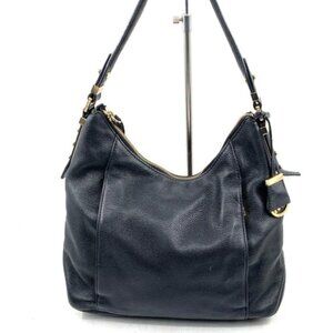 Michael Kors Bowery Black Pebbled Leather Hobo Bag